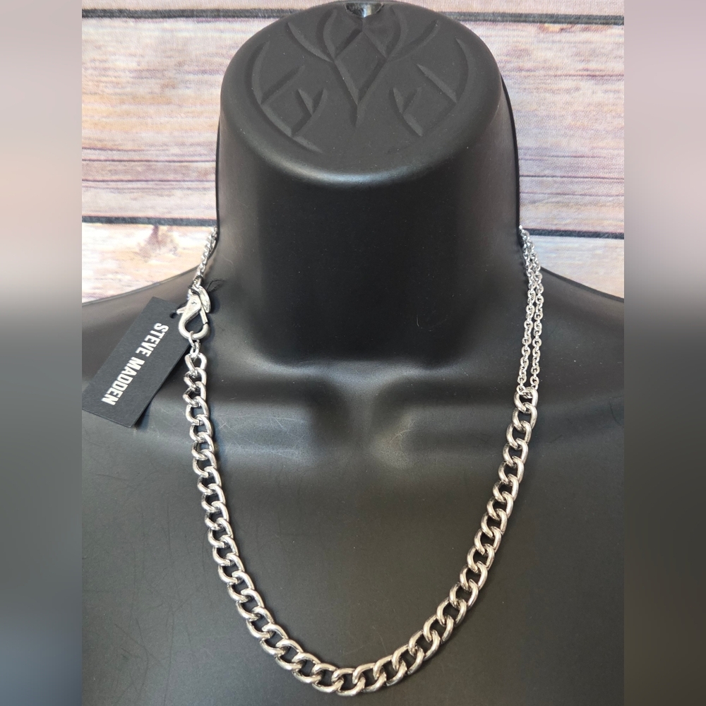 Steve Madden Silver Chain Necklace NWT